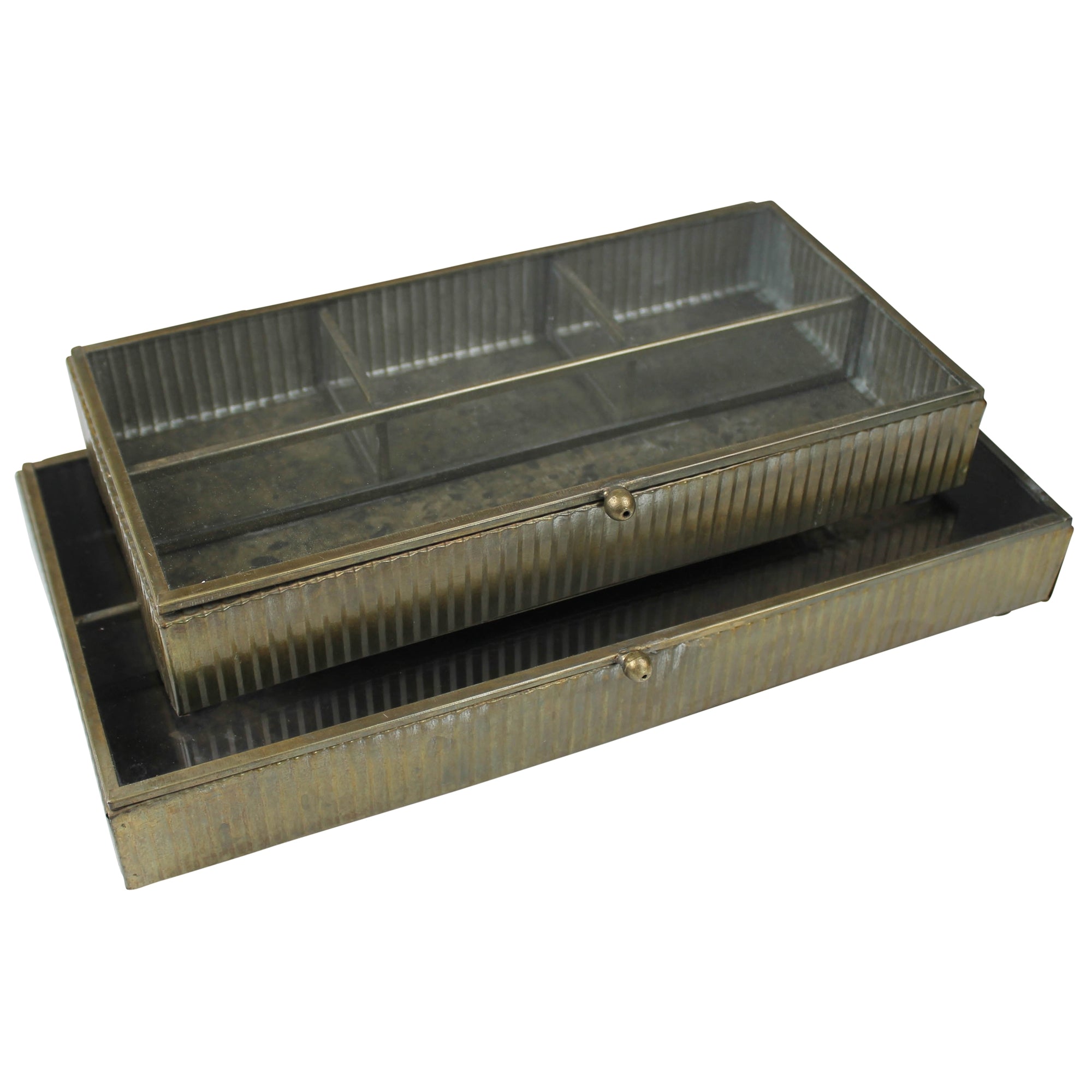 Antique Brass Box (L)