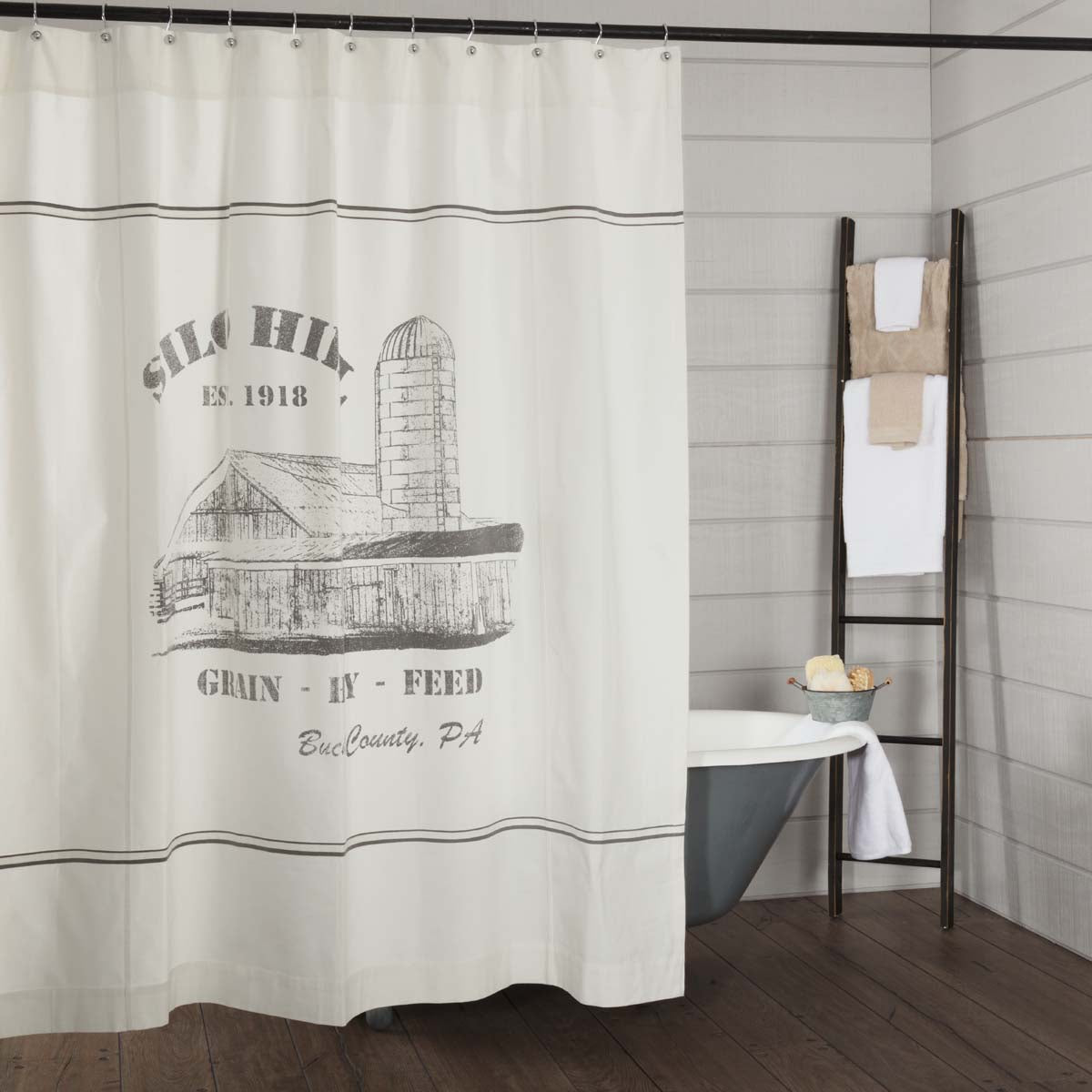 Silo Hill Shower Curtain
