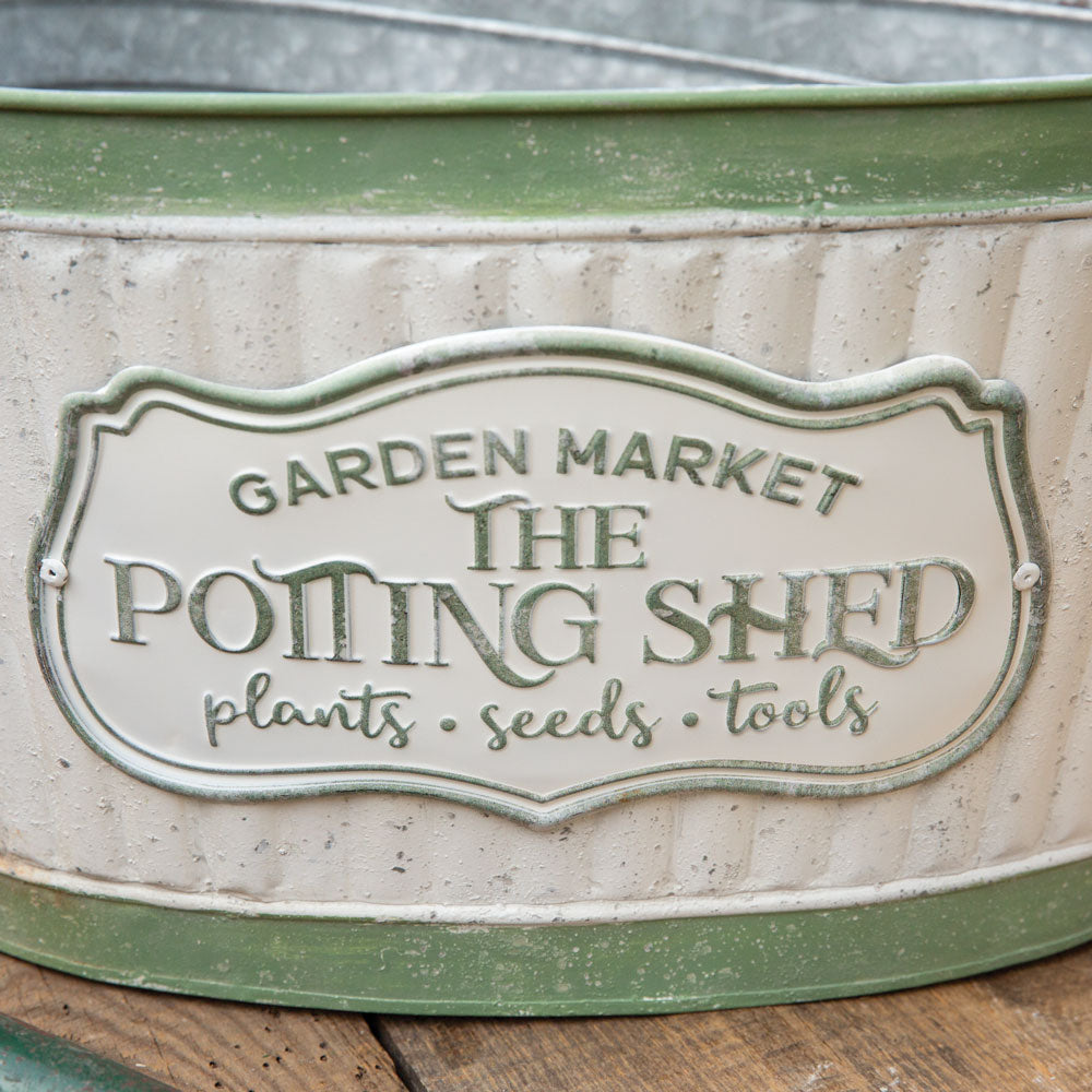 Rustic Potting Shed Planters (S/3)
