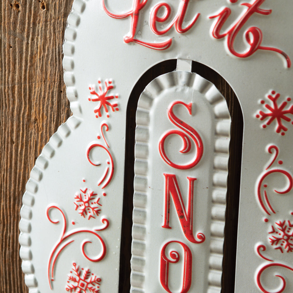 Let It Snow Snowman Wall Art