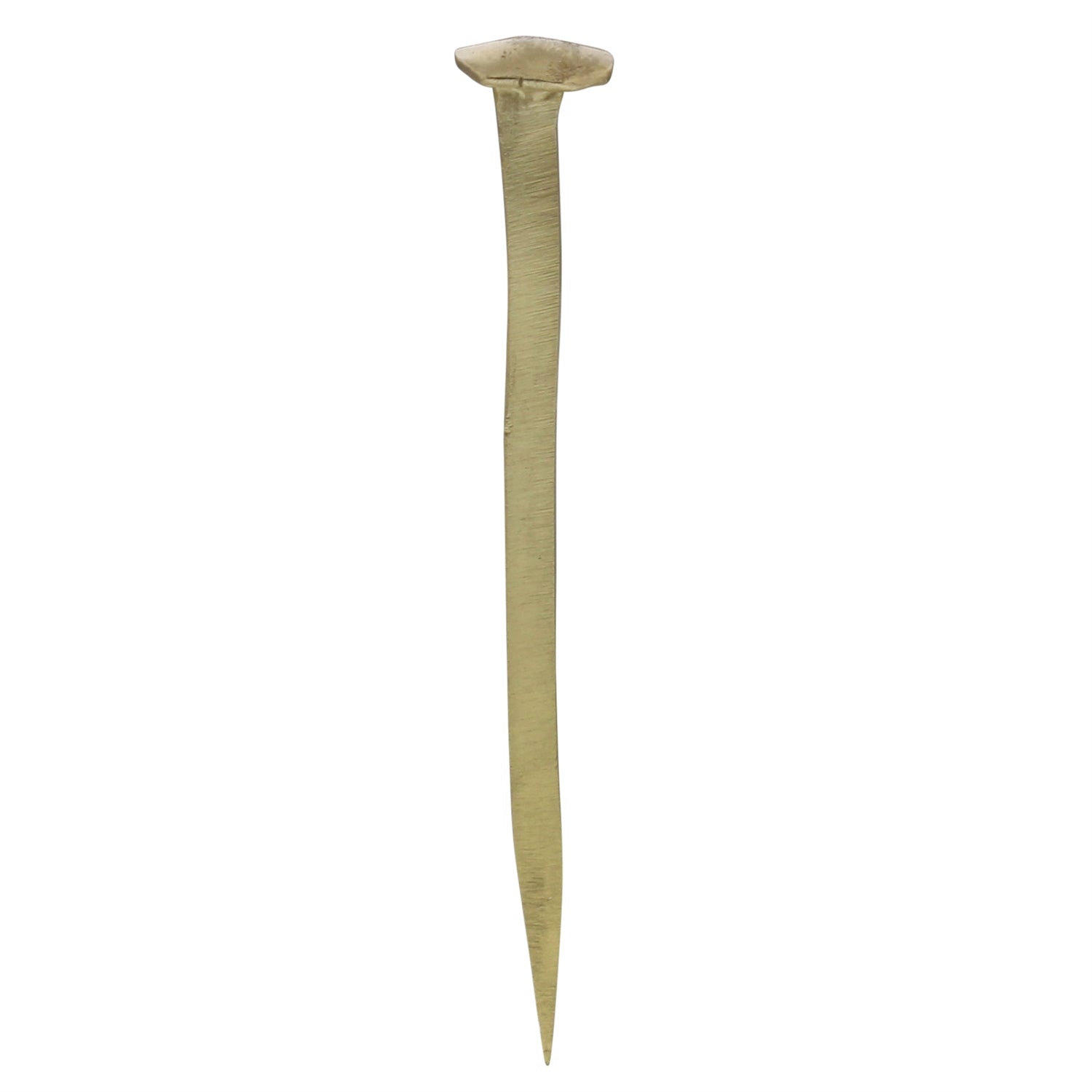 Forged Iron Nail - Lrg - Brass