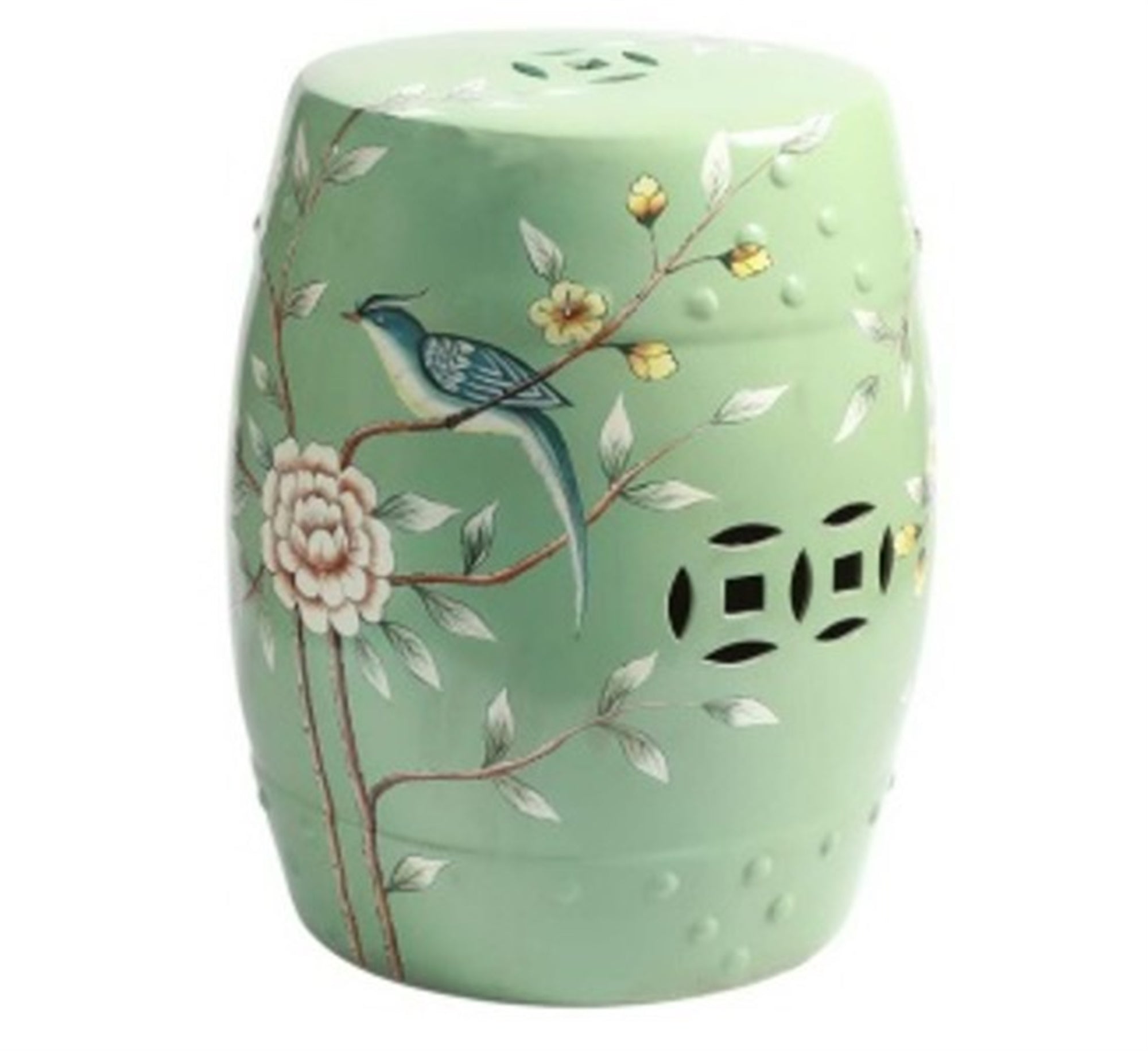 Garden Stool 17"H Stoneware