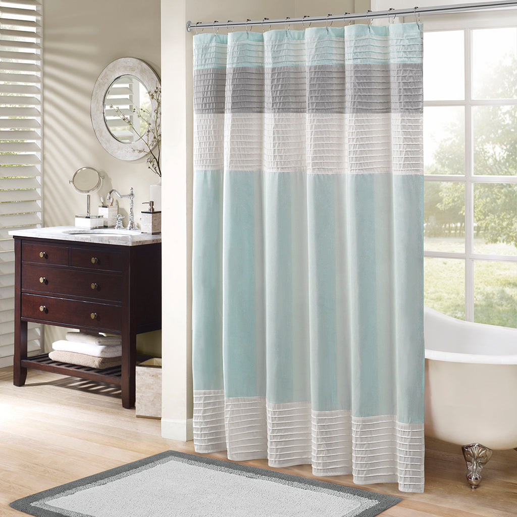 Amherst Faux Silk Shower Curtain