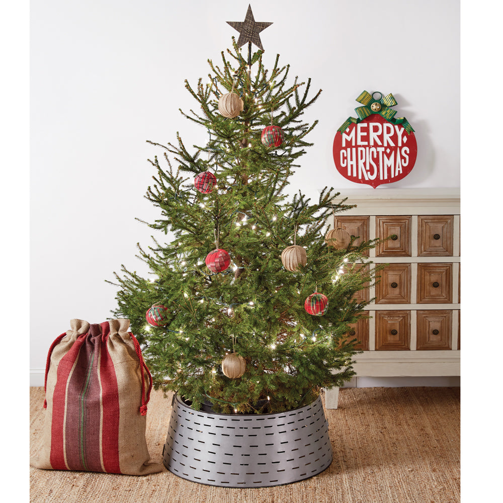 Olive Bucket Tree Collar