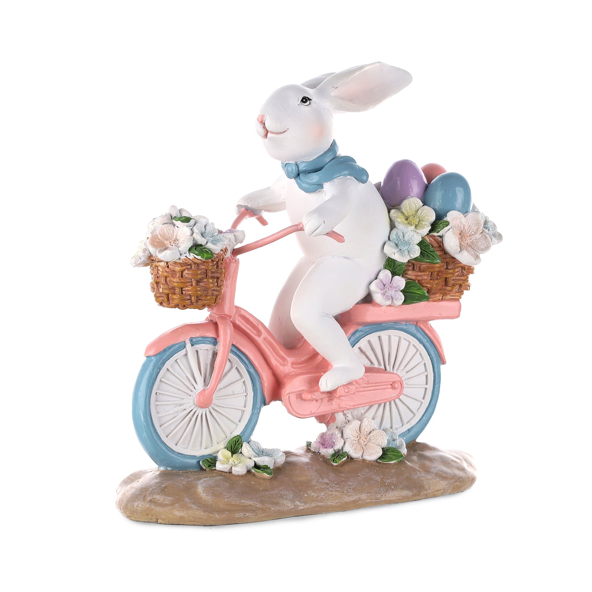 Bunny on Bike 6.5”H Resin