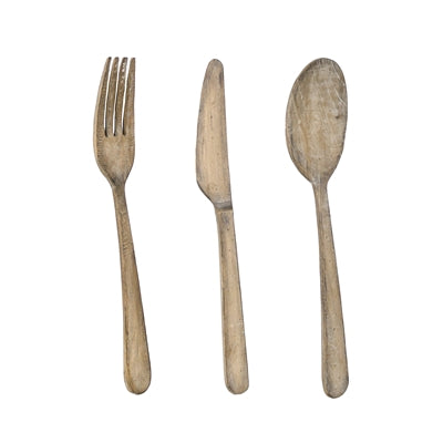 Whitewashed Oversized Utensils
