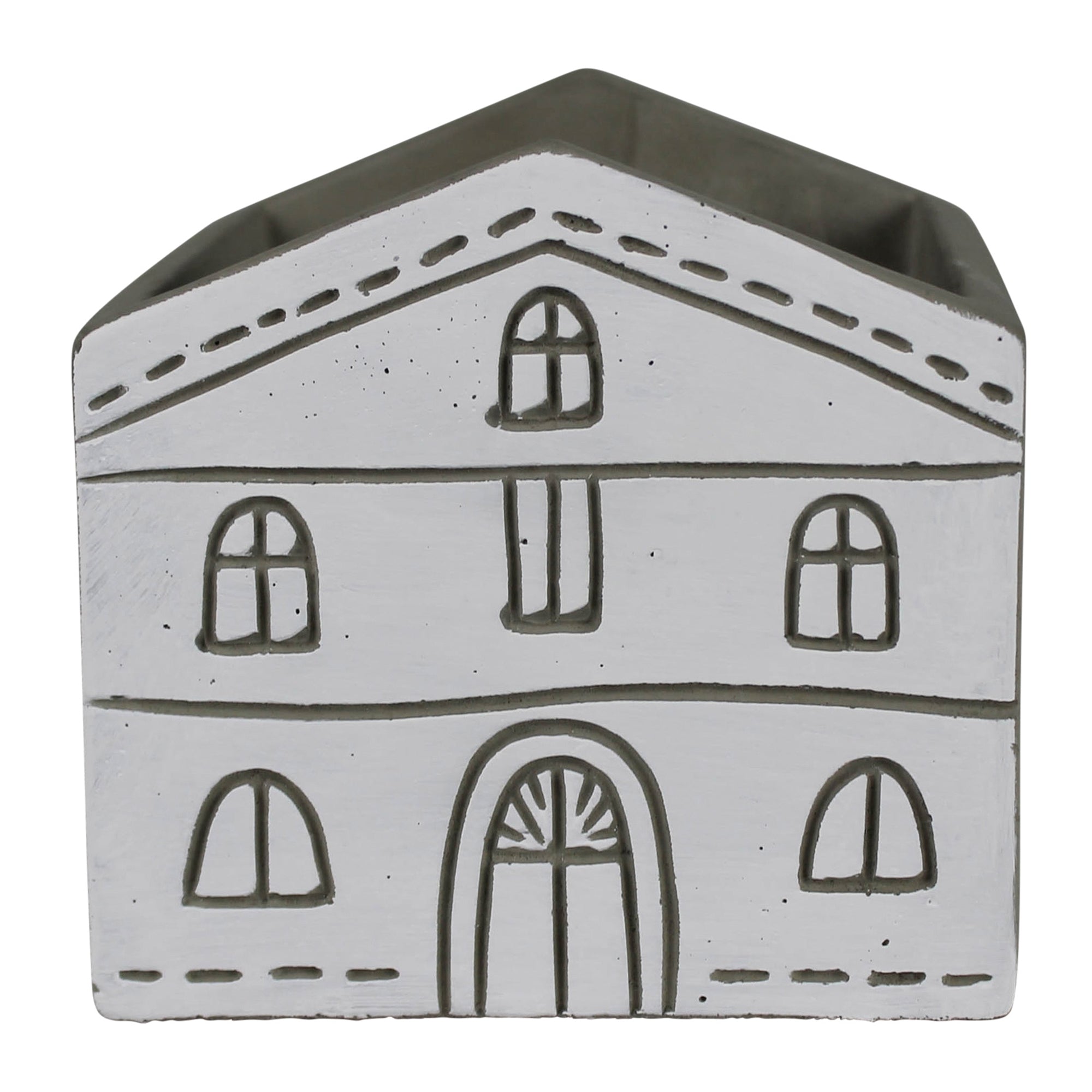 Gable Cachepot, Cement