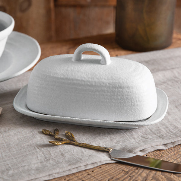 Stoneware Butter Dish