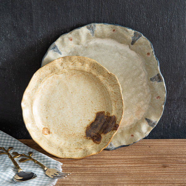 Set of Two Pottery Plates