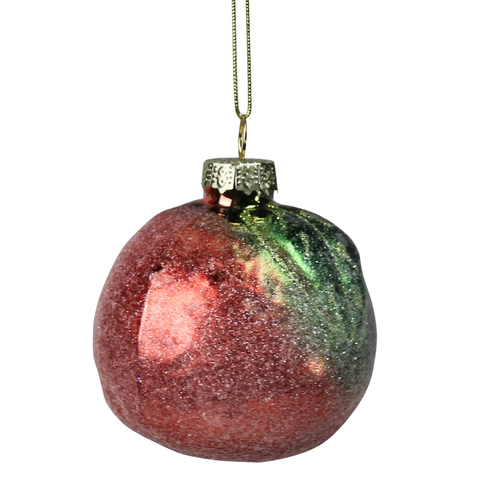 Peach Ornament, Glass