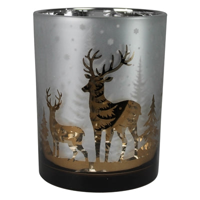 Deer in Forest Votive - Lrg