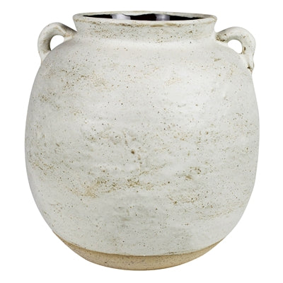 Pot with Handles, White - Lrg