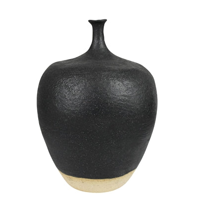 Thin Neck Vase, Black - Sm