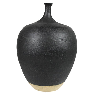 Thin Neck Vase, Black - Lrg
