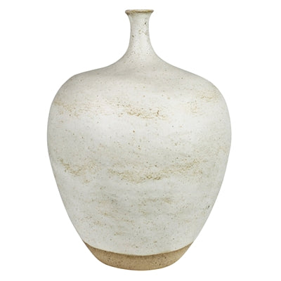 Thin Neck Vase, White - Lrg