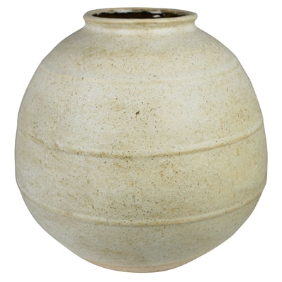 Umbria Round Vase, White