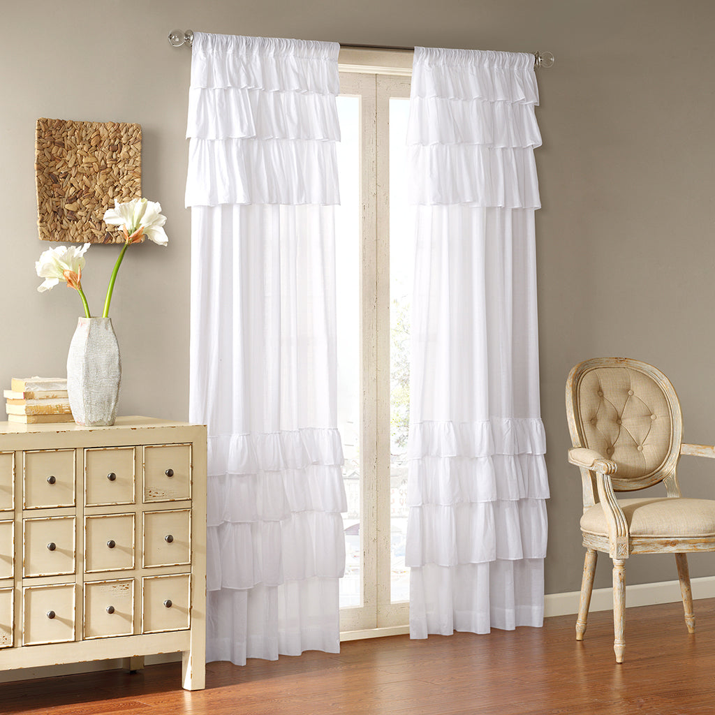 Anna Jacquard Curtain Panel Pair