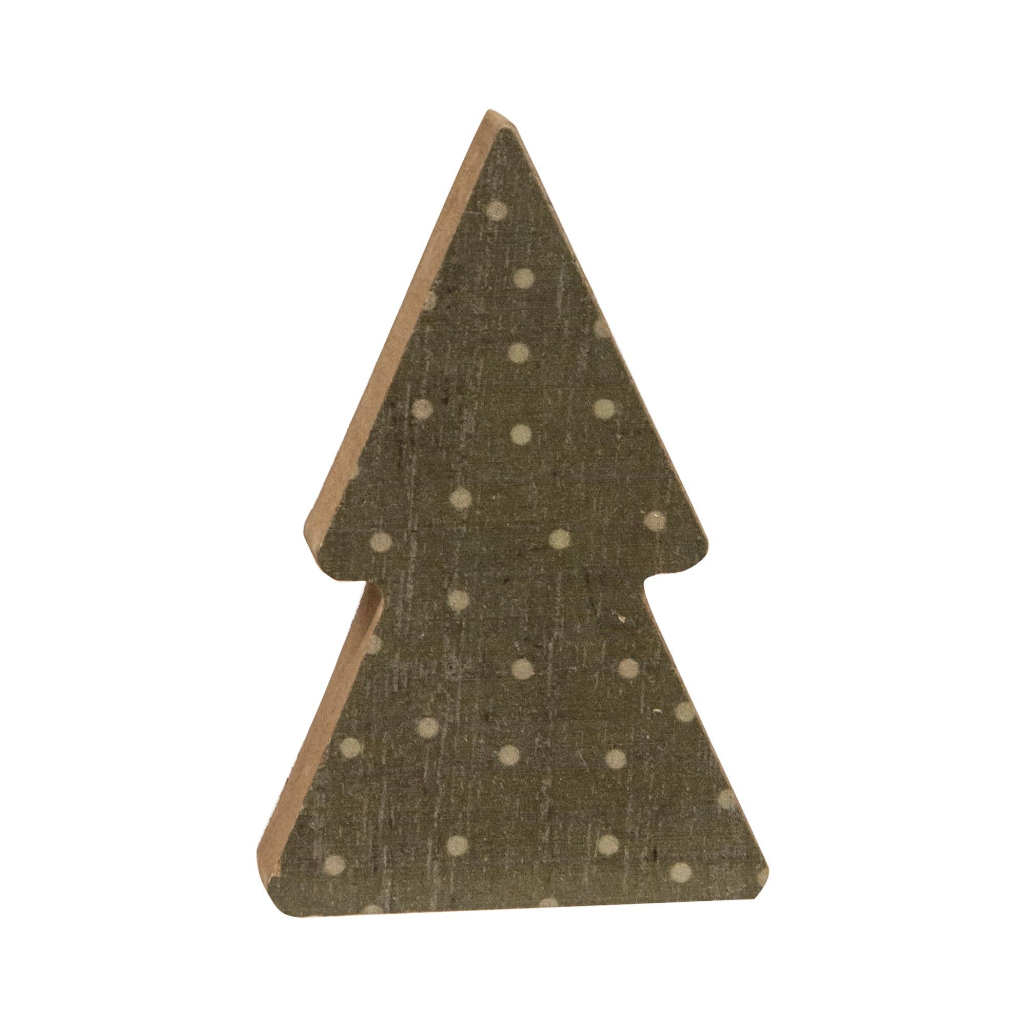 Plaid & Dot  Print Chunky Trees (S/3)