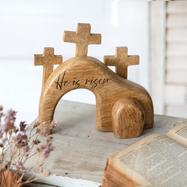 Wood Crosses and Tomb Decor