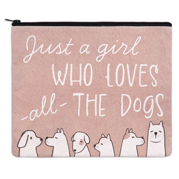 Girl Who Loves Dogs Travel Bag