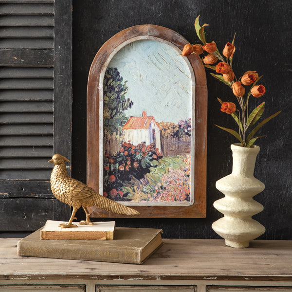 Annecy Arched Window Canvas Art