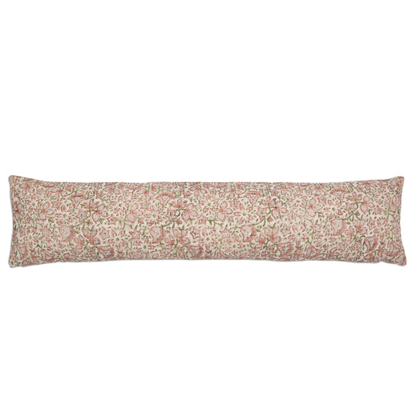 Timeless Terracotta Floral Lumbar Pillow