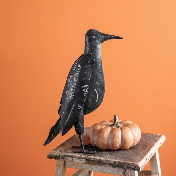 Recycled Metal Raven