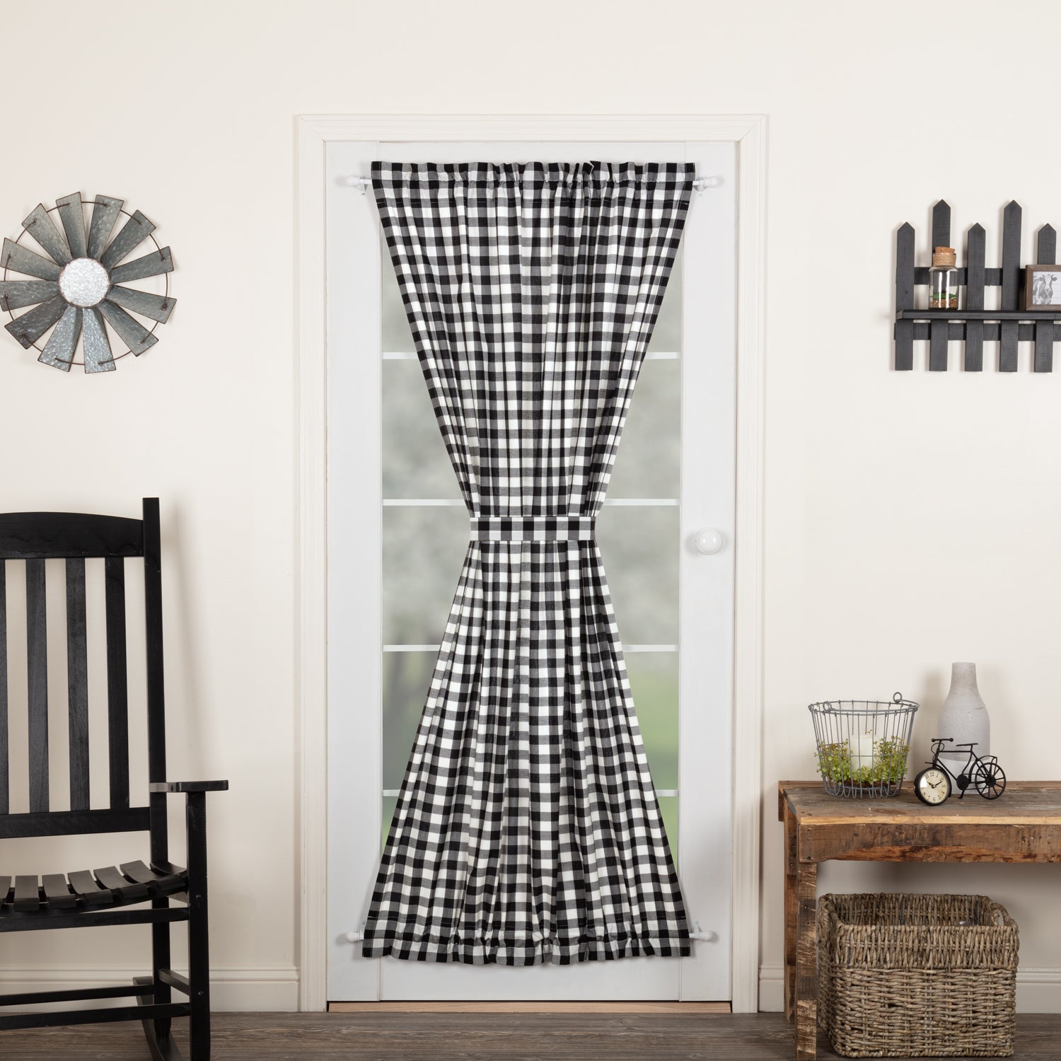 Annie Buffalo Black Check Door Panel