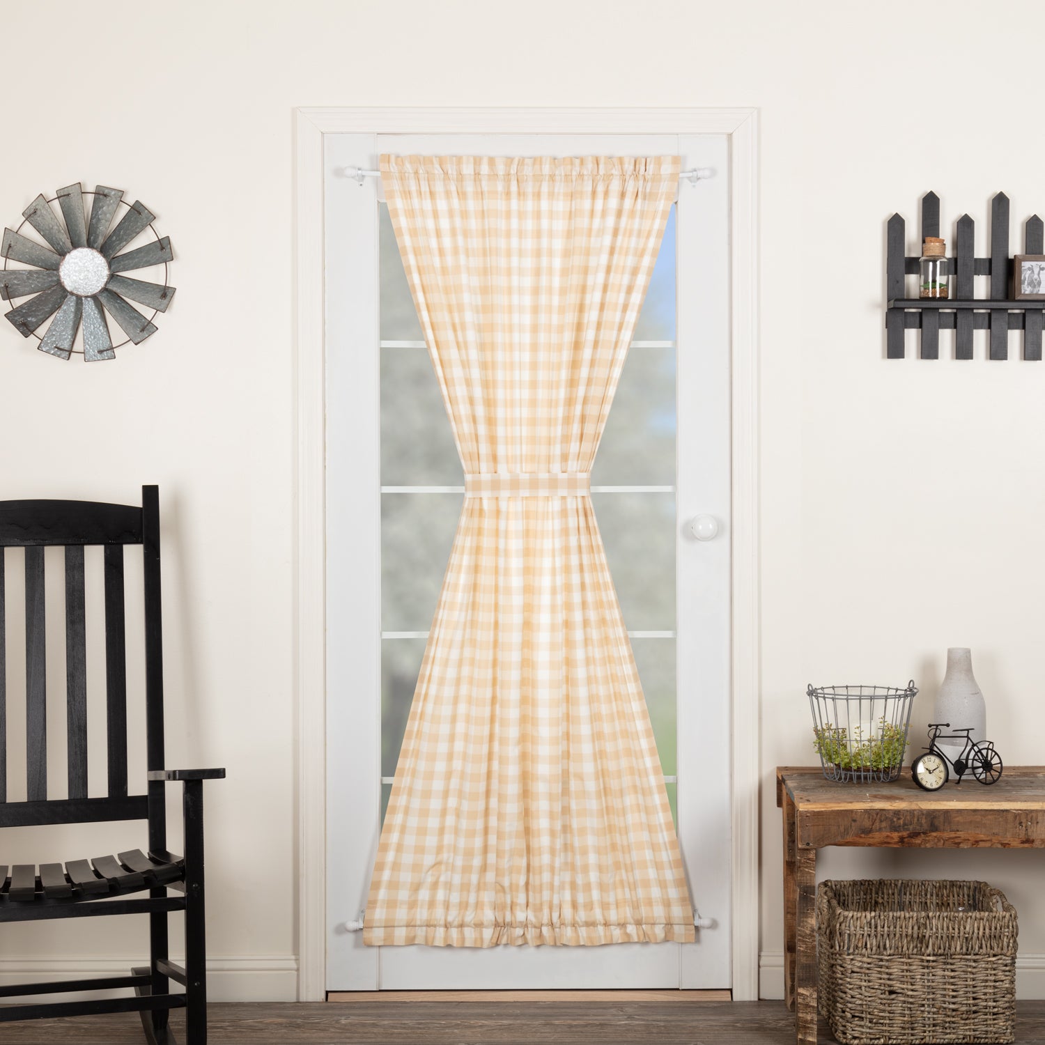 Annie Buffalo Tan Check Door Panel