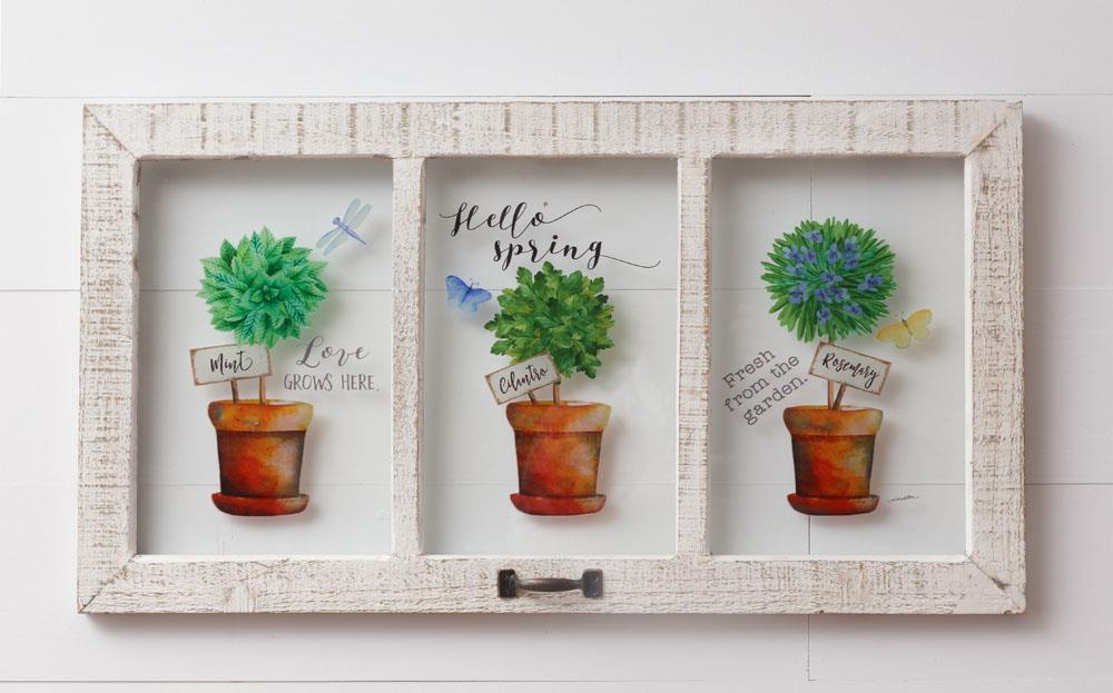 Window - Hello Spring, Herbs