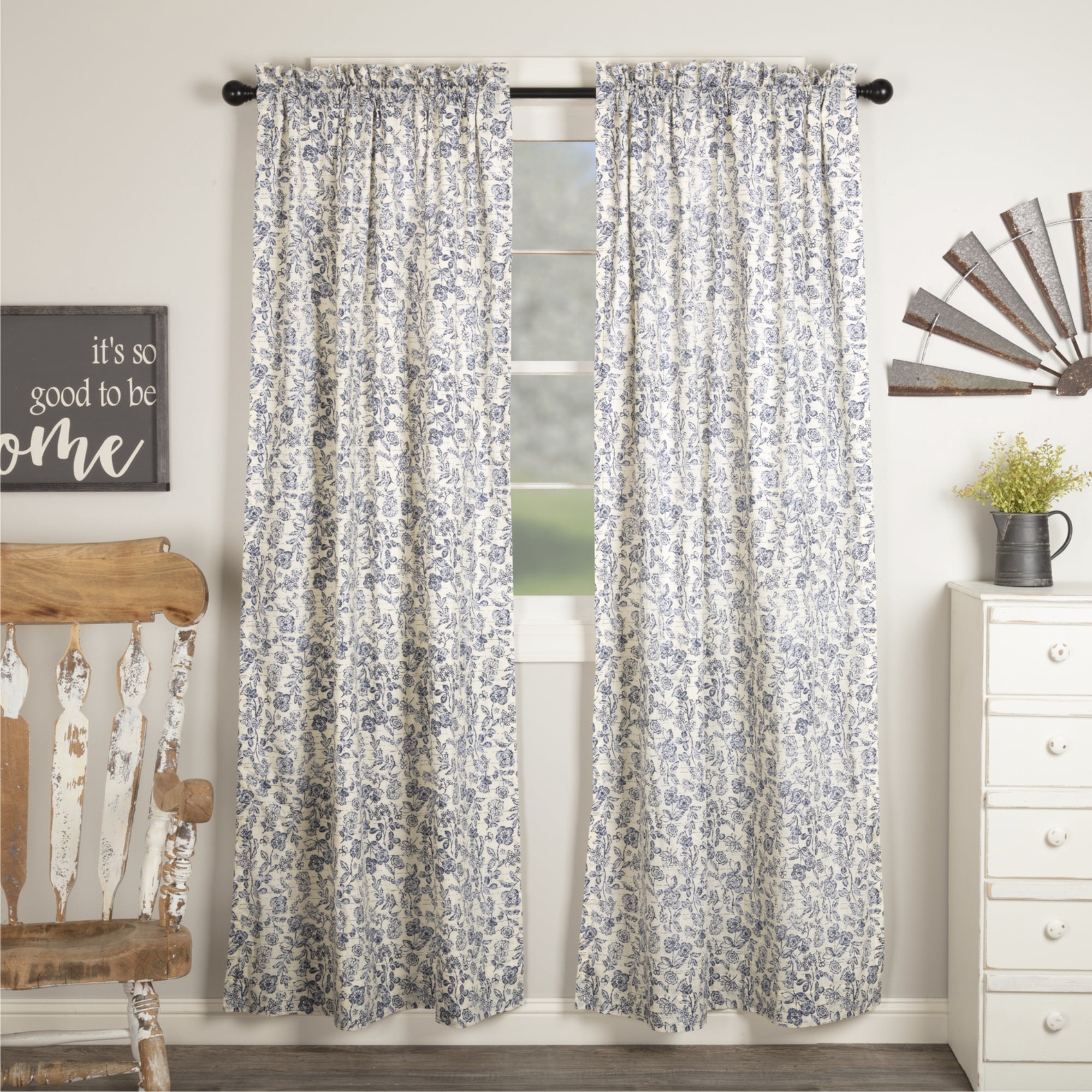 Doylestown Floral Panel Set of 2
