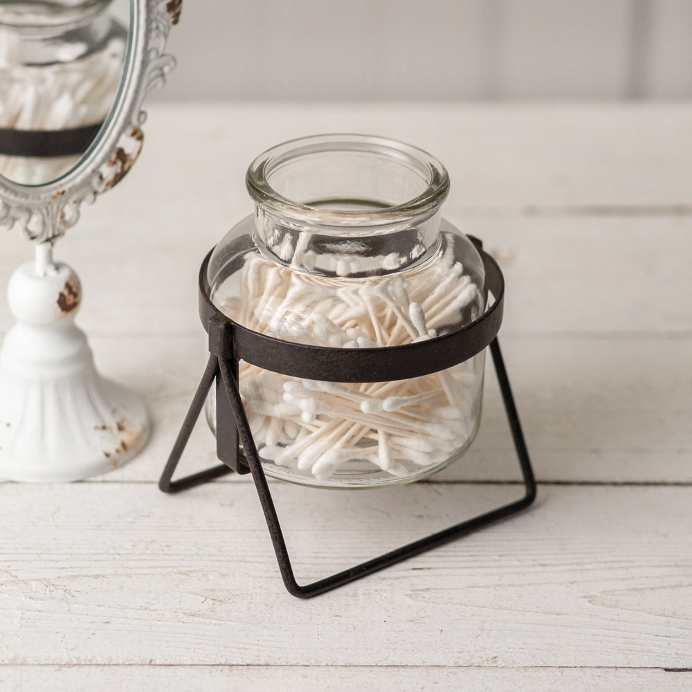 Glass Jar with Stand