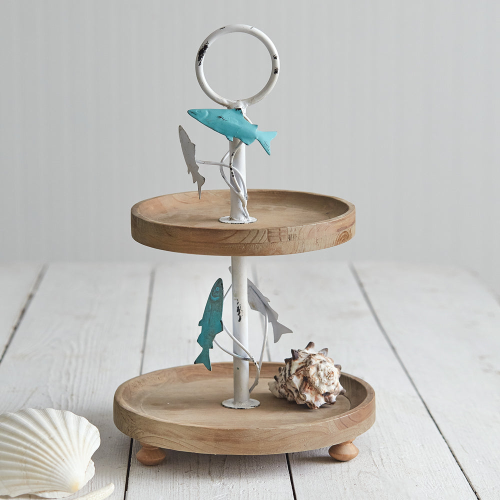 Jumping Fish Two-Tiered Tray