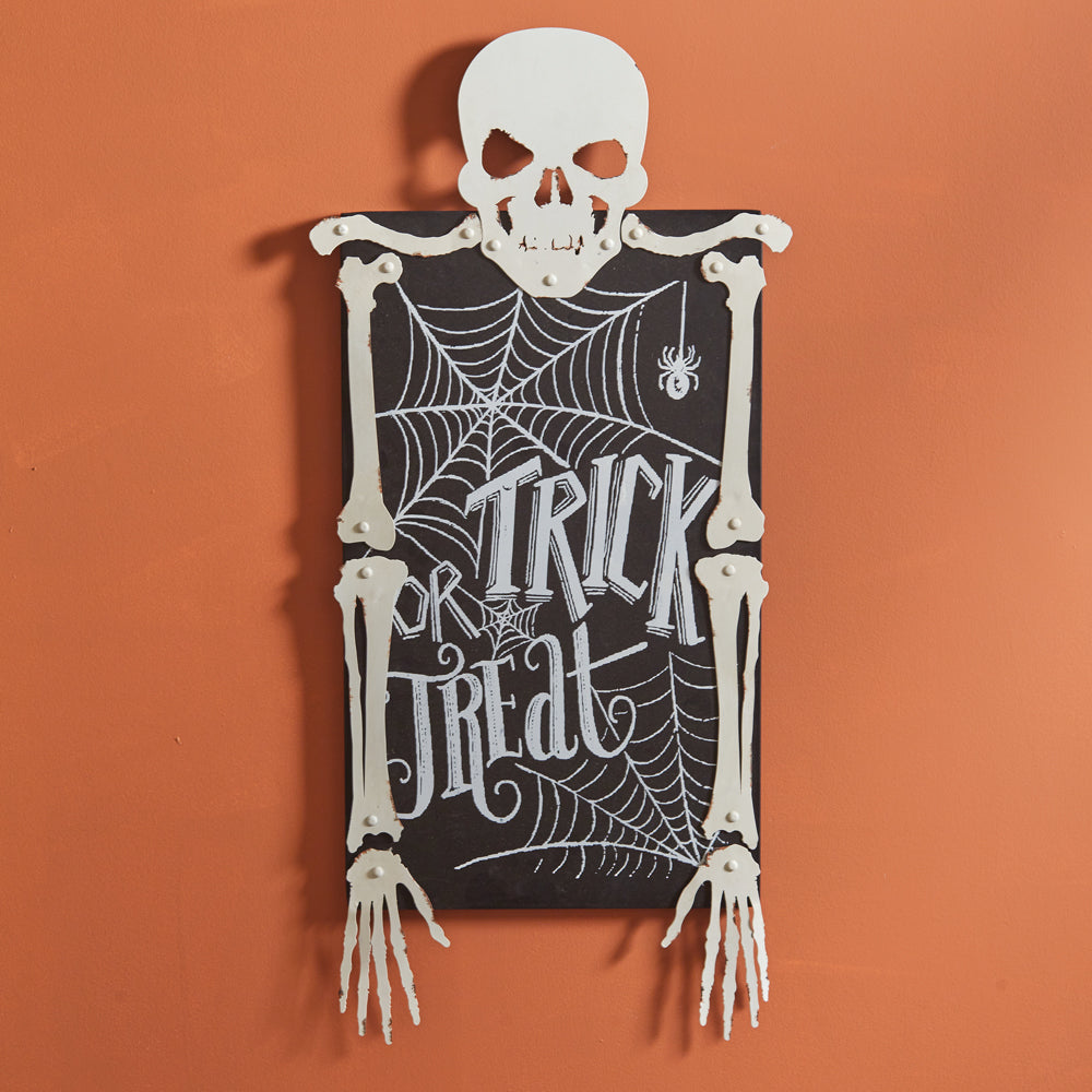 Trick Or Treat Skeleton Wall Art