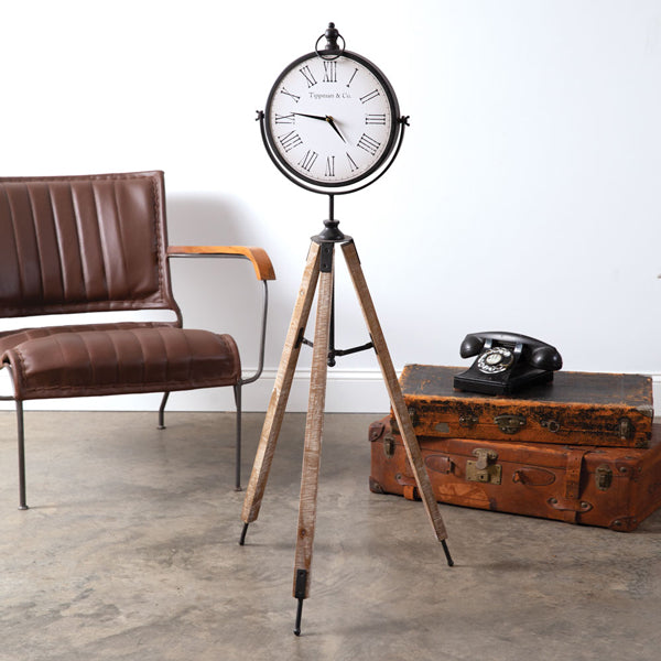 Tripod Floor Clock