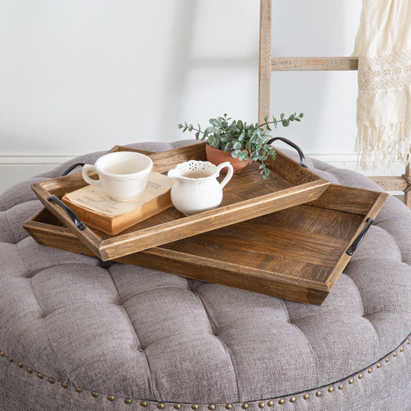 Set of Two Weatherwood Trays