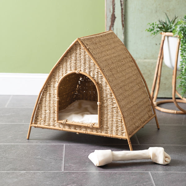 Woven Tent Pet Bed