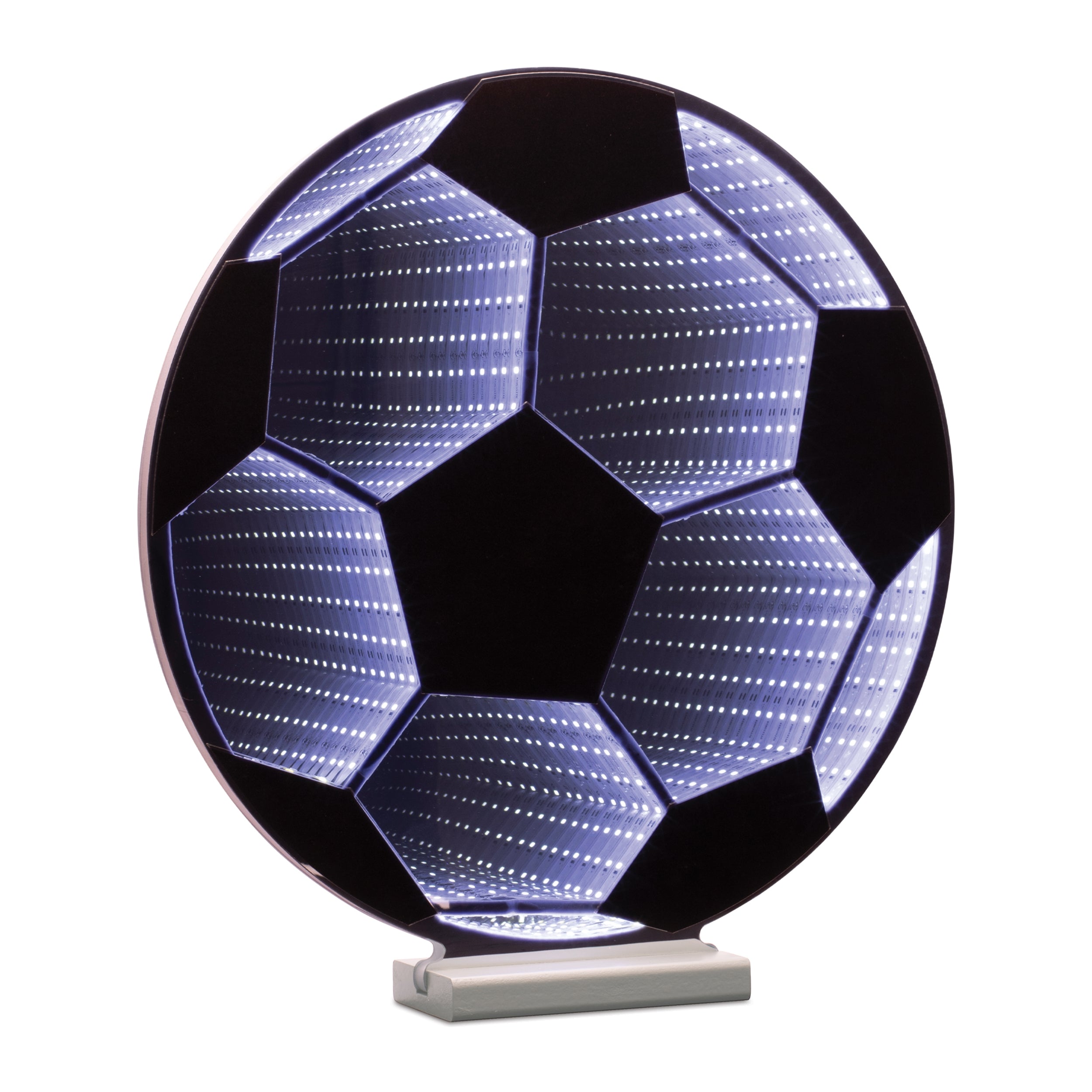 Soccer Ball Infinity Light 17”H Acrylic UL Plug
