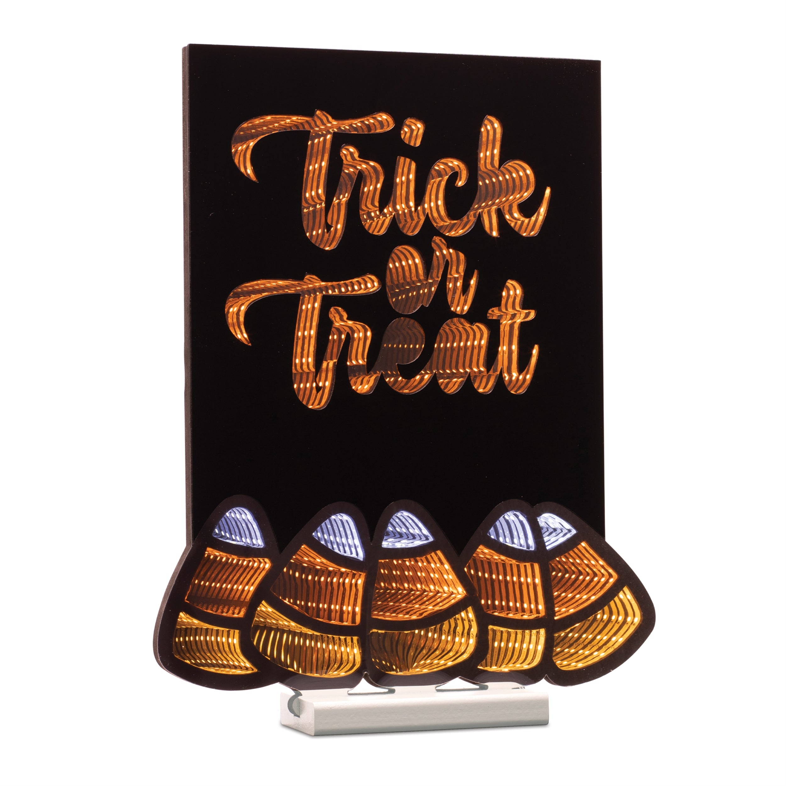 Trick or Treat Sign Infinity Light 16”H Acrylic UL Plug