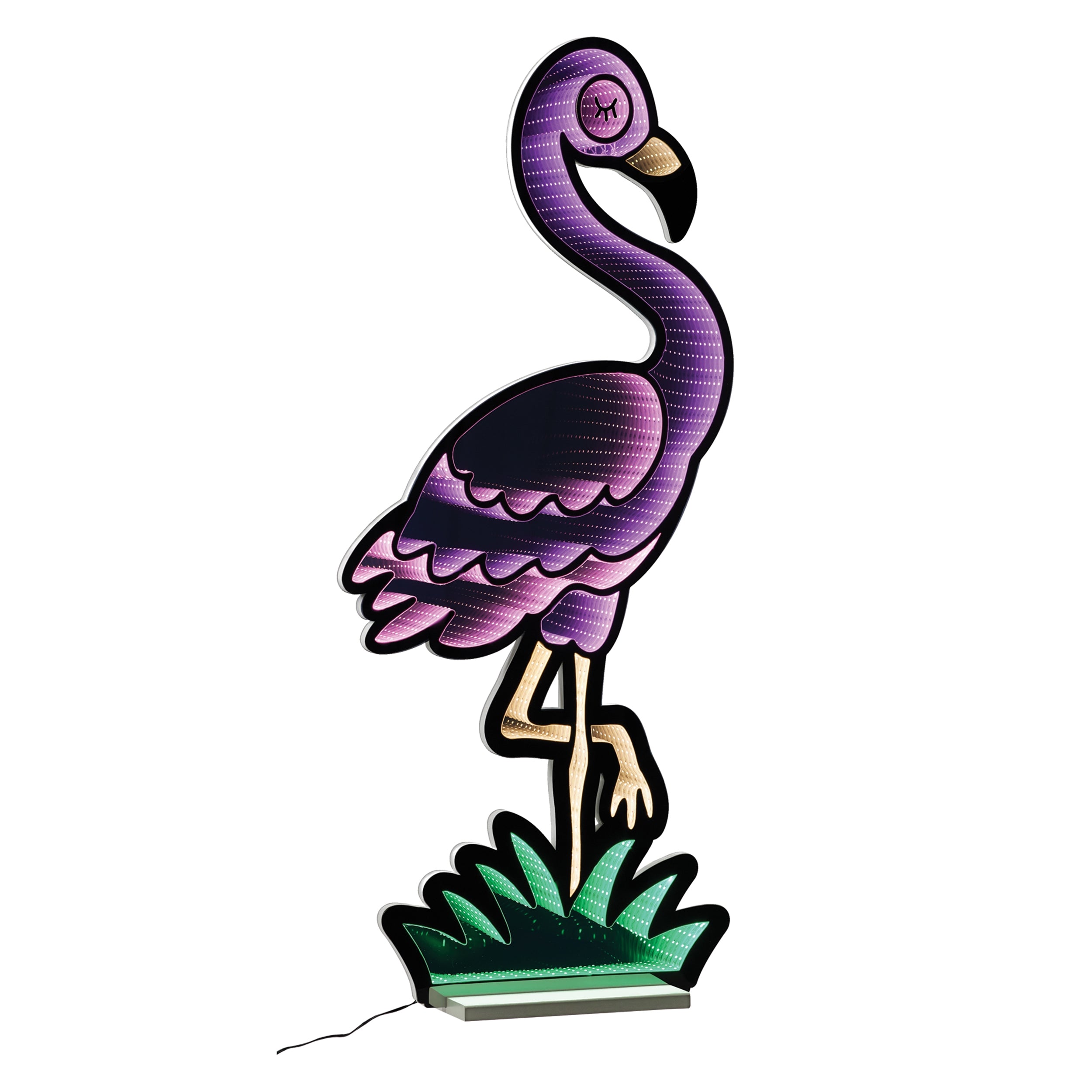 Flamingo Infinity Light 48”H Acrylic UL Plug