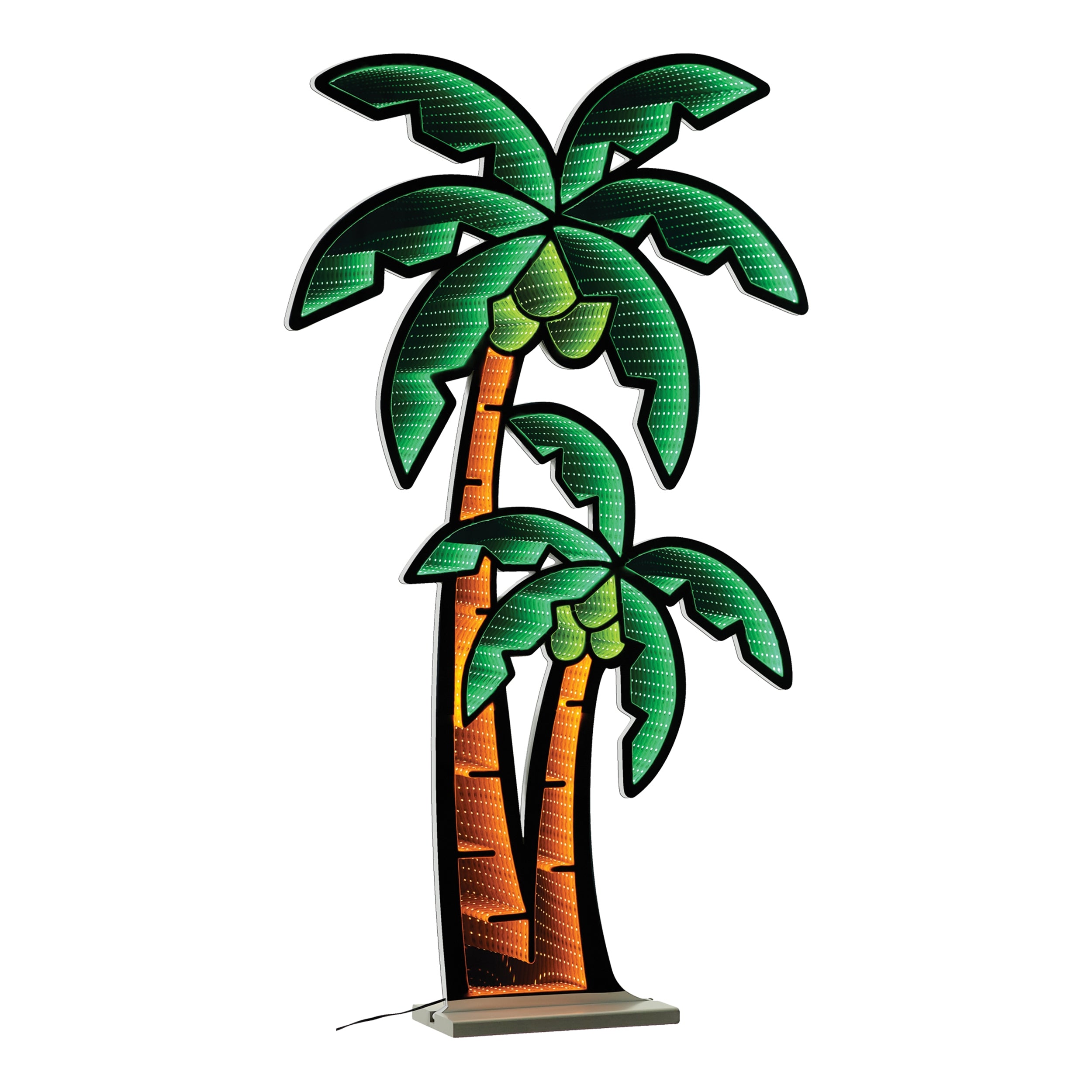 Palm Tree Infinity Light 48”H Acrylic UL Plug