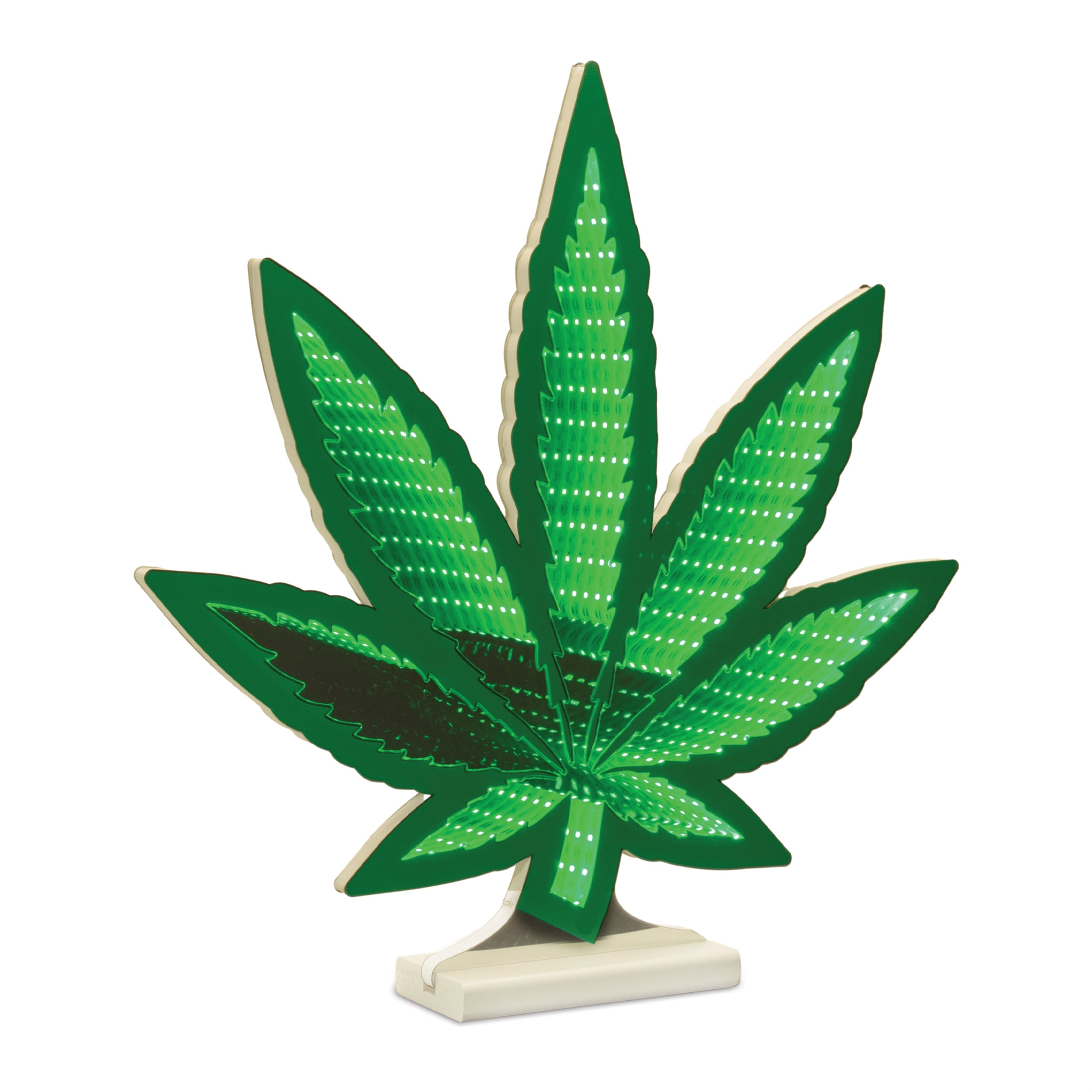 Cannabis Leaf Infinity Light