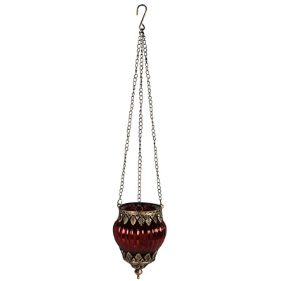 Fez Hanging Lantern, Red - Sm