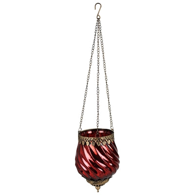 Fez Hanging Lantern, Red - Lrg