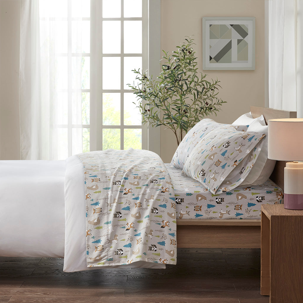 Cozy Flannel Printed Sheet Set