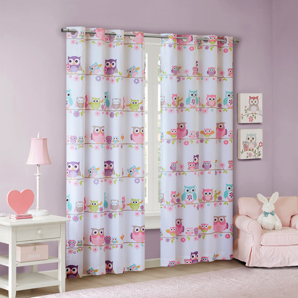 Wise Wendy Knitted Jacquard Paisley Total Blackout Grommet Top Curtain Panel