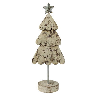 Tree with Star, White - Sm
