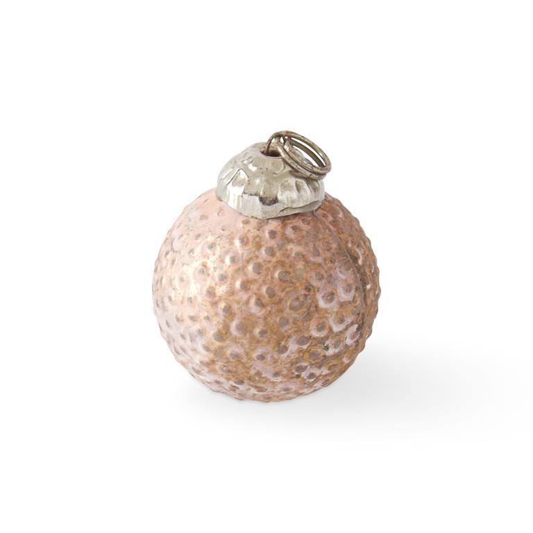 Matte Peach Mini Ornaments (S/12)