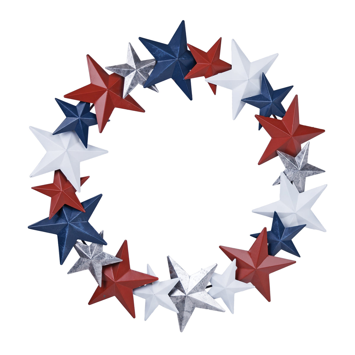 Metal Star Wreath