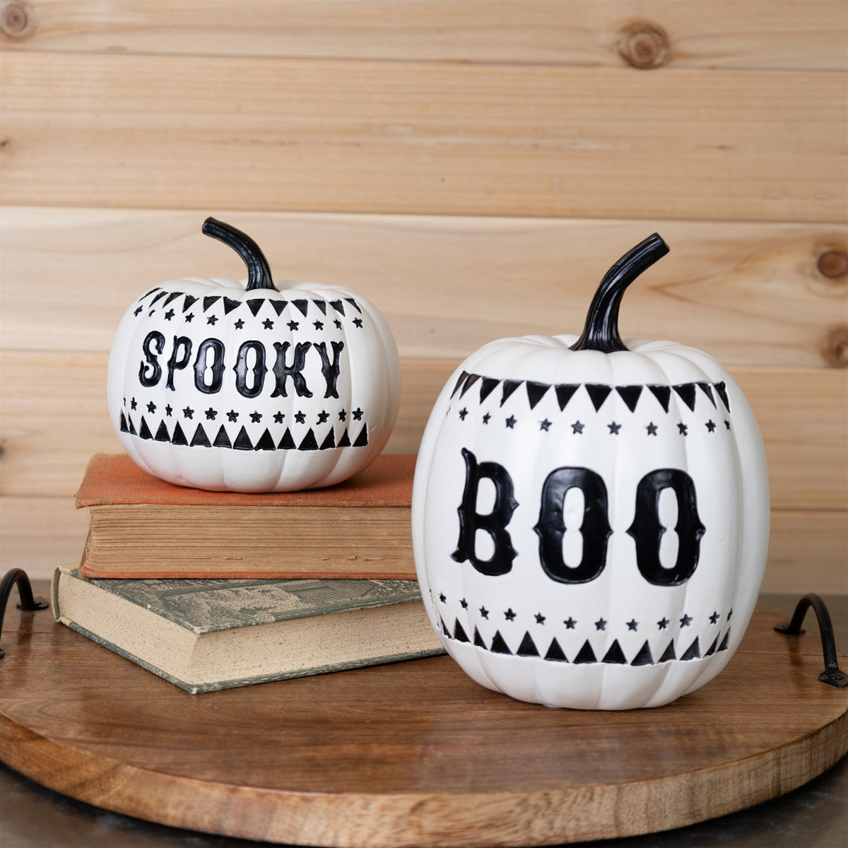 Spooky and Boo Pumpkin (S/2)